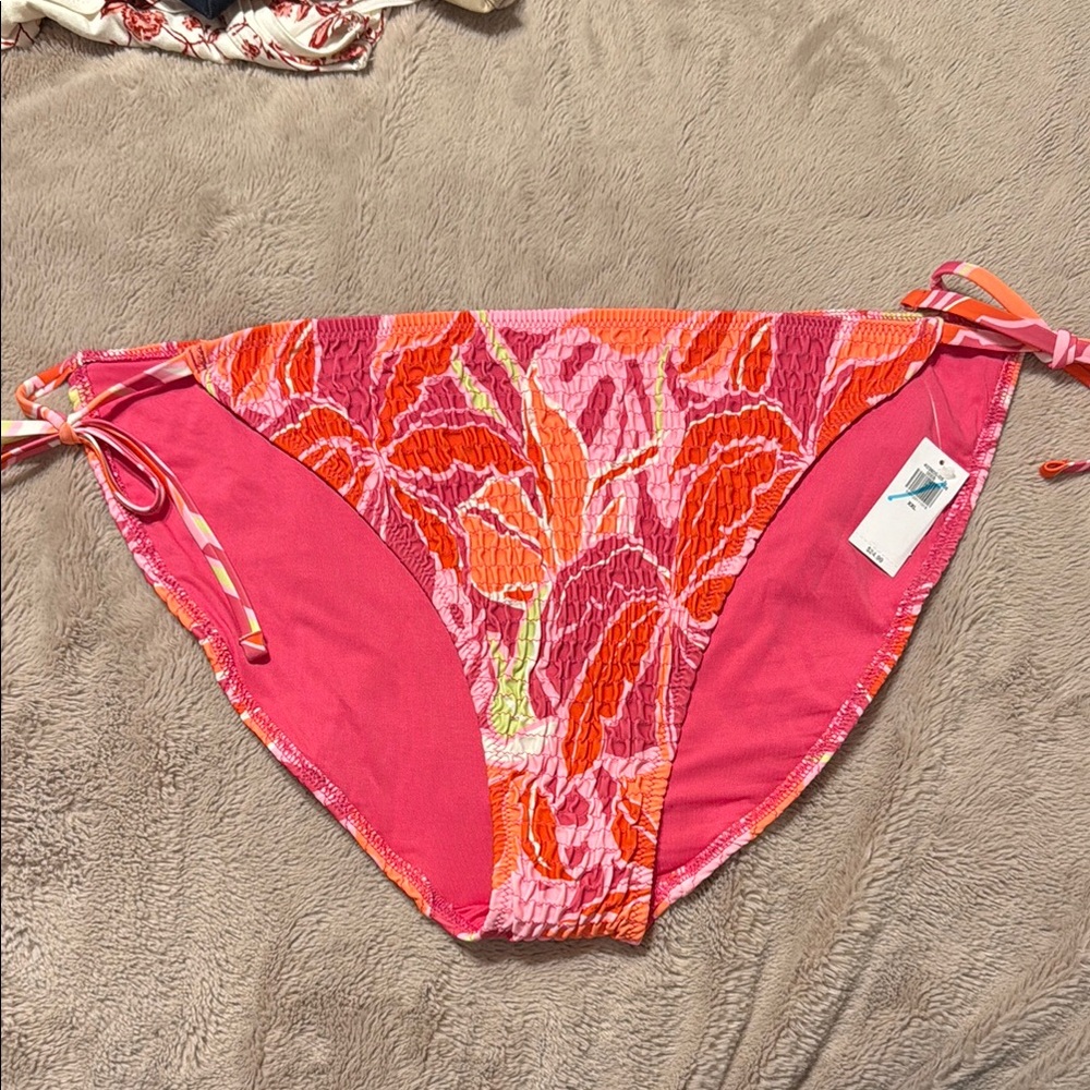 Old Navy Pink and Orange Bikini Bottom